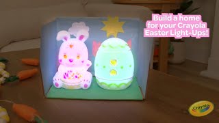 Crayola ⭐ DIY Cardboard Home – Light-Ups Bunny & Egg | Full Craft Breakdown