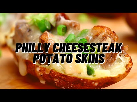 Philly Cheesesteak Potato Skins | The PERFECT Game Day Snack!