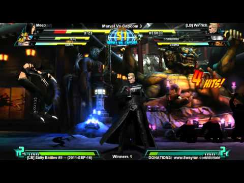 Salty Battles #5 - MvC3 FR - Meep VS [LB] Winrich
