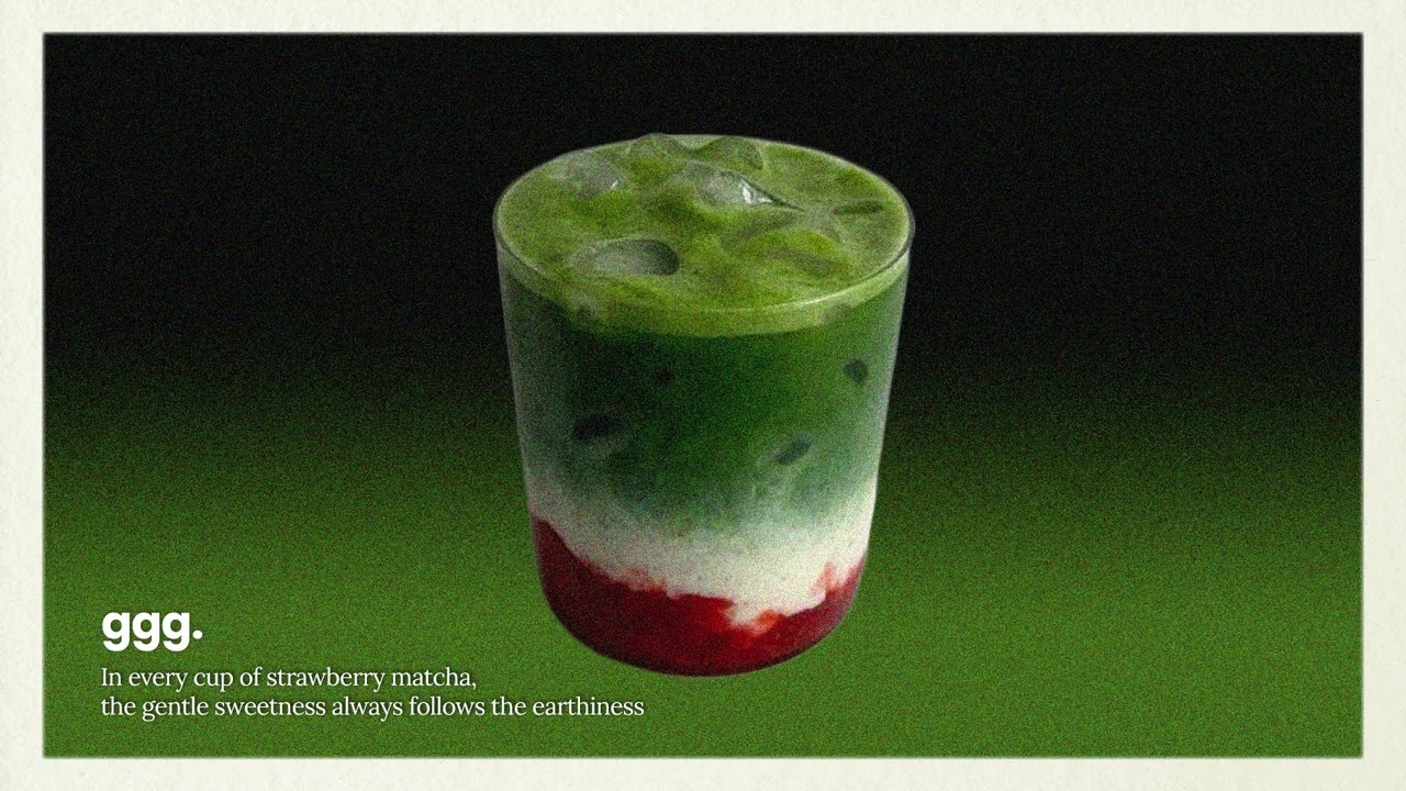 strawberry matcha.