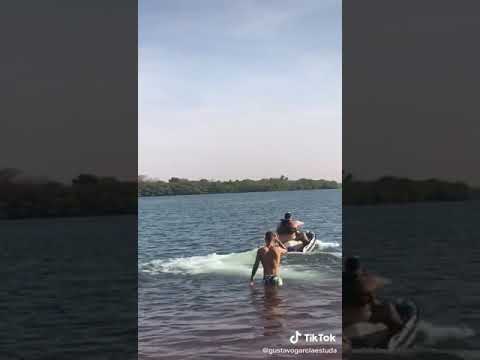 Danilo da Auto Peças sofre acidente com Jet Sky na Represa de Juquitiba .