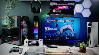 Desk Setup PS5 | 3 Monitors | ROG Ally | BenQ DP1310 Docking Station Review