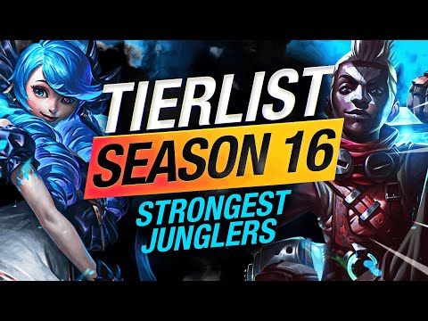 NEW UPDATED — STRONGEST Junglers For Season 16 TIER LIST