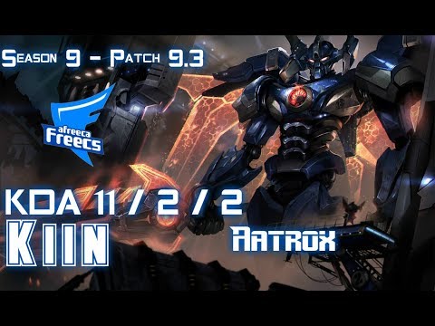 AFs Kiin AATROX vs JAYCE Top - Patch 9.3 KR Ranked