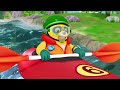 Special Agent Oso Special Alert Paddle Kayak Down River Dock Blue Flag Splashed Waterfall WhirlyBird