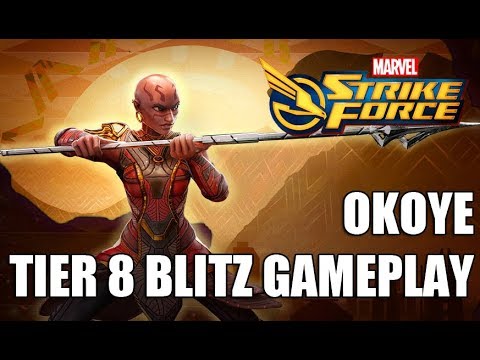 Okoye Tier 8 Blitz Gameplay - Marvel Strike Force