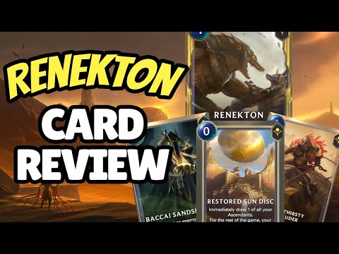 RENEKTON Live Reaction and Card Review - Legends of Runeterra