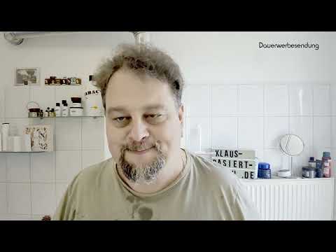 Klaus shaves - Merkur 33c First Shave