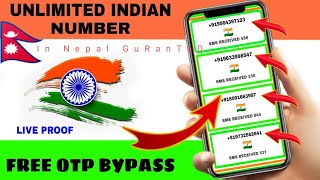 How To Get Free Indian Phone Numbers For OTP In Nepali || Get Free Indian Numbers[paytm in Nepal]