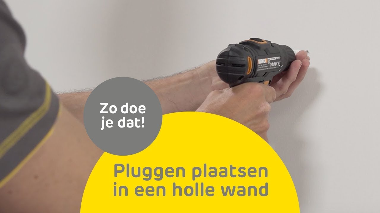 Hoe hang je iets op aan een holle wand met pluggen?