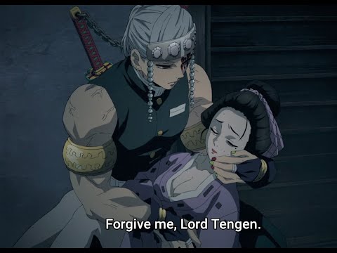 Tengen finds Hinatsuri barely alive | Kimetsu no Yaiba | S3 Ep 5