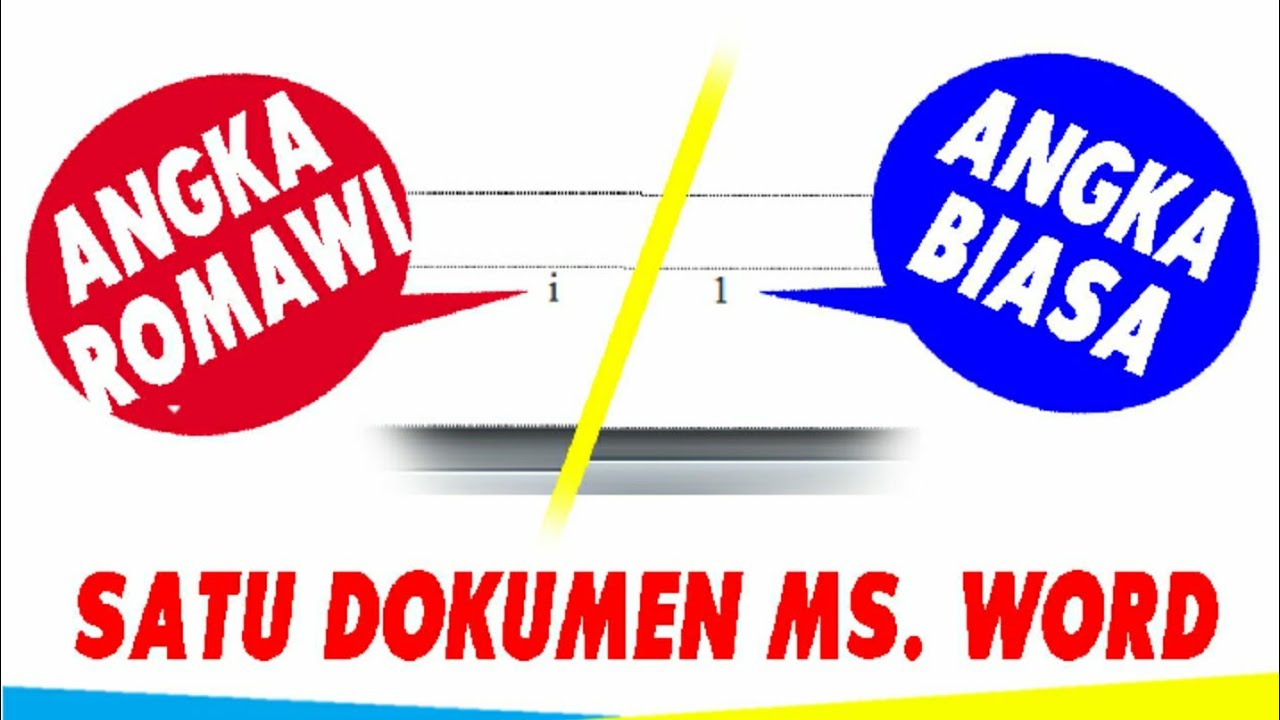 MEMBUAT NOMOR ROMAWI DAN BIASA DI MS WORD