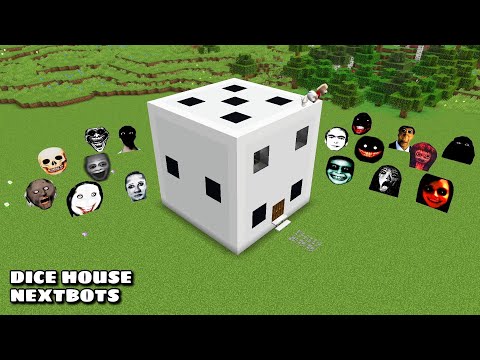 SURVIVAL DICE HOUSE WITH 100 NEXTBOTS in Minecraft - Gameplay - Coffin Meme