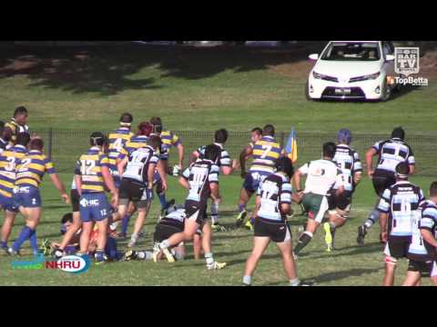 2016 NHRU Round 6 Premier 1 Highlights - Hamilton Hawks v Nelson Bay Gropers