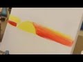 How to Paint a Basic Sunset | Acrylic Painting 