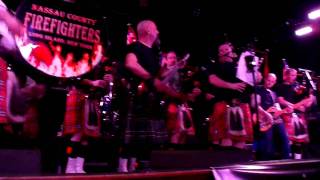2/13/2010 Nassau County Firefighters Pipes and Drums Annual Event at Mulcahys Band video 7:8