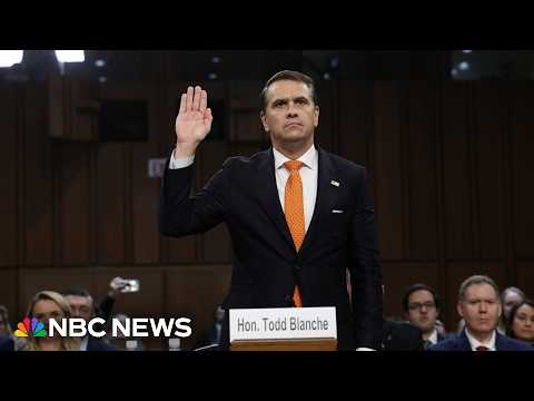 Blanche says he will work towards 'restoring American trust' in the Justice Department