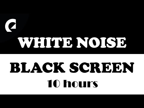 White Noise with Black Screen - Deep Sleep, Study, Focus, Relax (10 Hours)
