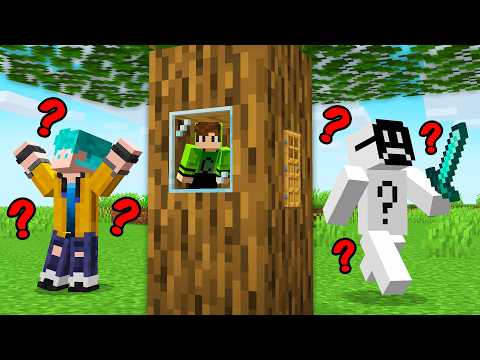 I TRICKED 3 FRIENDS in HIDE-AND-SEEK in Minecraft!
