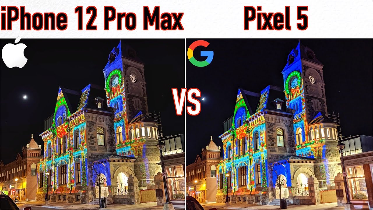 iPhone 12 Pro Max VS Google Pixel 5 - Camera Comparison!