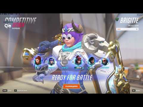 WHAT 3000+ HOURS OF BRIGITTE LOOKS LIKE ! VIOLET BRIGITTE GAMEPLAY OVERWATCH 15 TOP 500