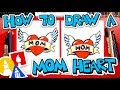 How To Draw A Heart With Wings For Mom