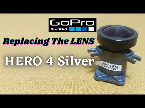 How to replace the Lens Of Gopro HERO 4 Silver || Cheap lens made in China but it works fine.