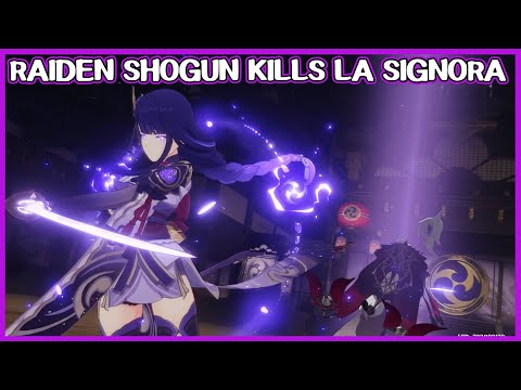 La Signora death scene - Genshin Impact