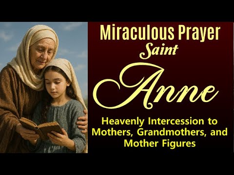 MIRACULOUS PRAYER TO SAINT ANNE -  MOTHER OF THE BLESSED VIRGIN MARY - PATRONESS OF GRANDPARENTS