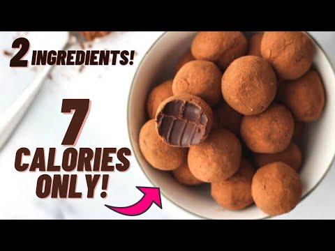 7 CALORIE CHOCOLATE TRUFFLES WITH ONLY 2 INGREDIENTS!