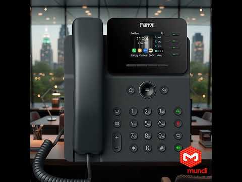 Video do produto Telefone IP Fanvil V61W Wi-Fi 6 Bluetooth 5.4 4 Linhas SIP Gigabit PoE