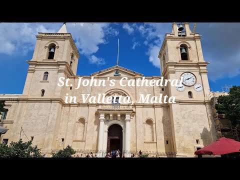 Magnífica Catedral de São João em Valletta, Malta.