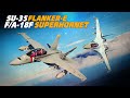F A 18F Superhornet Vs Su 35 Flanker E Dogfight Digital Combat Simulator DCS