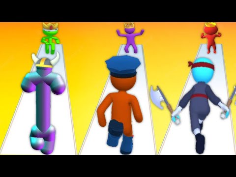 TALL MAN RUN vs GIANT RUSH vs SOLO LEVELING HIT & RUN - Triple game