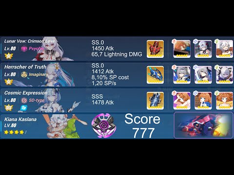 HI3 Nirvana Abyss 498D - Cruising Tribunal (Bleed) [777 pts] - SS.0 LV, SS.0 HTR, CE