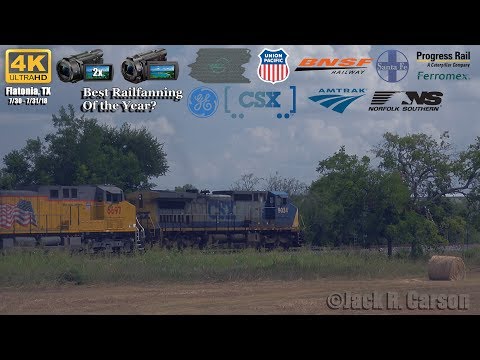 [4K] Best Railfanning of the Year | 24 hours at Flatonia, TX Feat Patched SSW GP60 and more