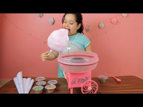 لعبة ماكينة غزل البنات الحقيقية للاطفال العاب الطبخ للبنات cotten candy maker