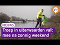 Opruimploeg maakt uiterwaarden schoon