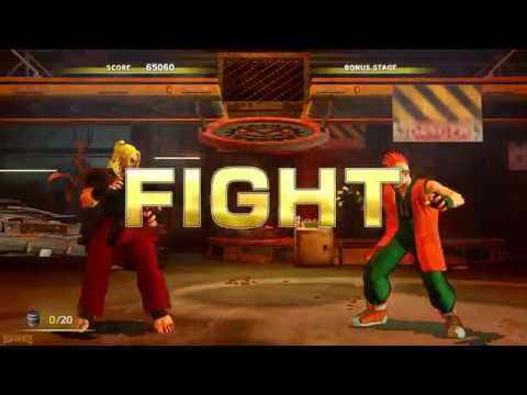 Street Fighter V - Arcade Edition  - Perfect Bonus Stage with Ken