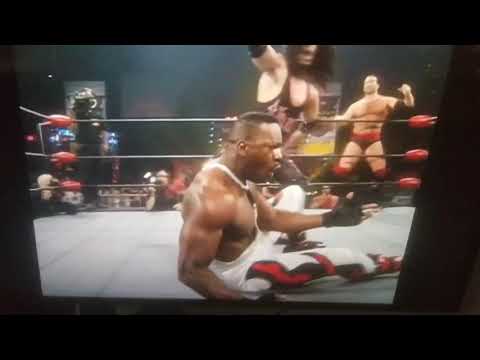WCW NWO Scott Hall and Syxx v.s. Harlem Heat - Why Syxx got fired  "S*ck my d*ck, motherf*cker!"