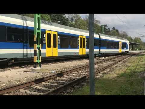 Z72-es zónázó vonat indul Esztergomba. 415 087, 415 088 STADLER FLIRT