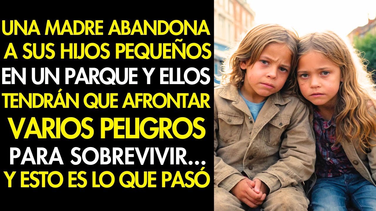 𝗨𝗡𝗔 𝗠𝗔𝗗𝗥𝗘 𝗔𝗕𝗔𝗡𝗗𝗢𝗡𝗔 𝗔 𝗦𝗨𝗦 𝗛𝗜𝗝𝗢𝗦 𝗘𝗡 𝗨𝗡 𝗣𝗔𝗥𝗤𝗨𝗘 𝗣𝗔𝗥𝗔 𝗜𝗥𝗦𝗘 𝗗𝗘 𝗙𝗜𝗘𝗦𝗧𝗔 𝗬 𝗟𝗢 𝗤𝗨𝗘 𝗣𝗔𝗦Ó… 😢 Historias de Vida