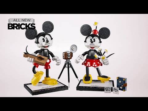 Vidéo LEGO Disney 43179 : Personnages à construire Mickey Mouse et Minnie Mouse