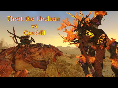 Coeddil VS Throt the Unclean. Battle Testing. Total War Warhammer 2