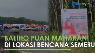 Viral Video Sejumlah Baliho Puan Bertebaran di Lokasi Bencana Semeru, Relawan Sebut Kurang Etis