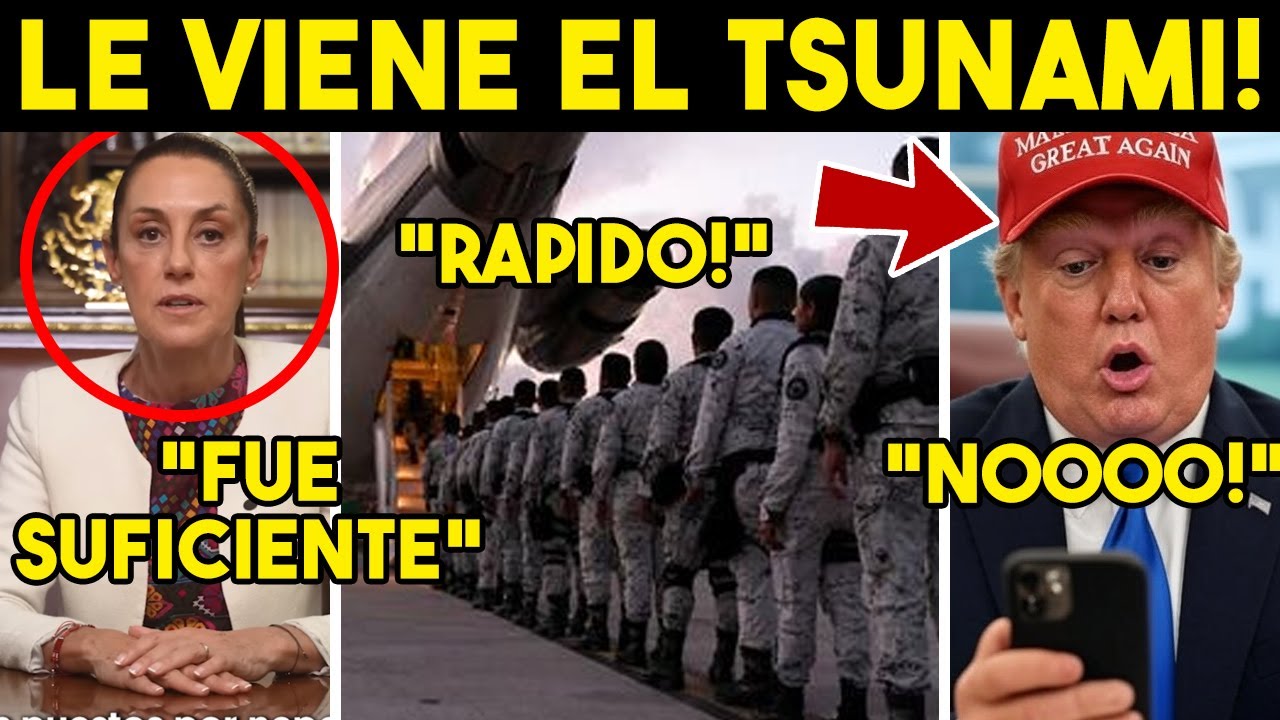 DE ULTIMA HORA! TSUNAMI A TRUMP, CLAUDIA REGRESA GOLPE A EU. SALEN A LLORAR, SE ACABO