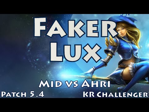 SKT T1 Faker, Lux vs Ahri, 고전파 럭스