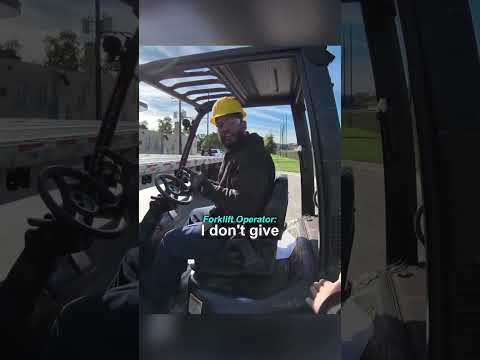 Forklift Driver Refuses to Move