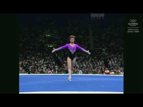 Elena Shushunova FX Perfect 10 All Around - 1988 Olympics