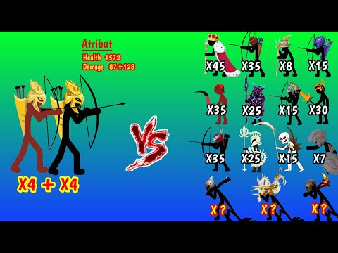 Ktychu X8 VS All units of King Zarek's team🀄Who can penetrate the defense of ktychu? 🔥Stickwarlegacy